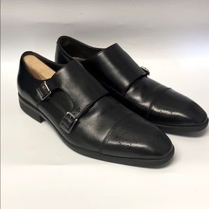 Saks Fifth Avenue Double Monk Oxford Dress Shoes